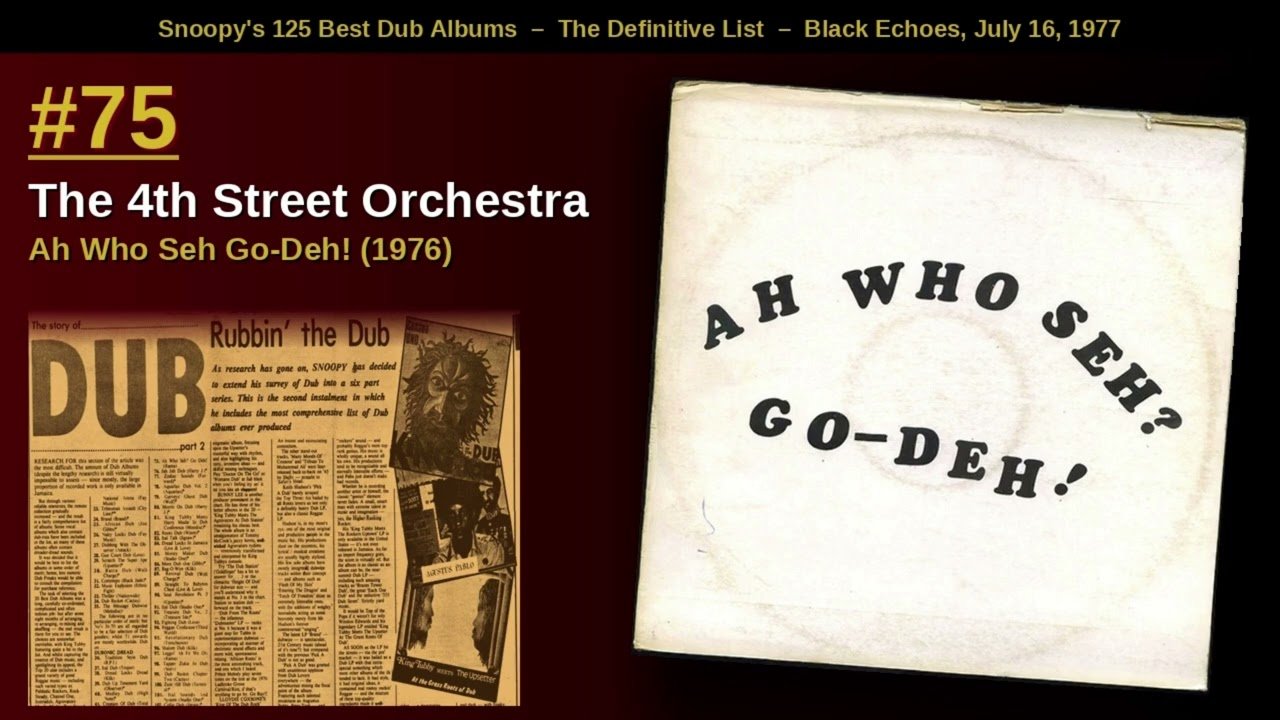 Roots & Dub Vault visual for 4th Street Orchestra’s Ah Who Seh Go-Deh! from 1976.