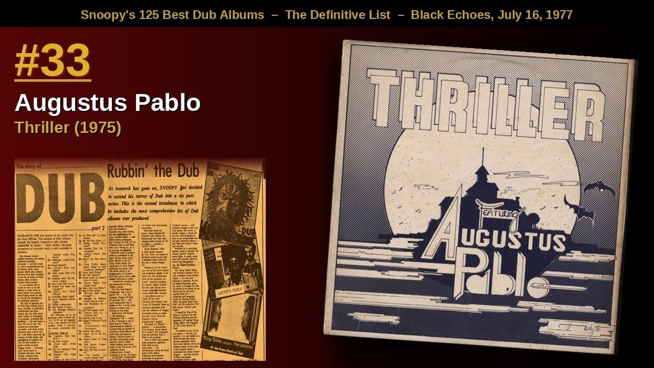 Augustus Pablo Thriller album artwork