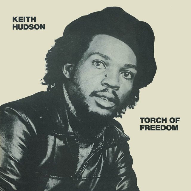 Keith Hudson pictured on the sleeve of Torch of Freedom.