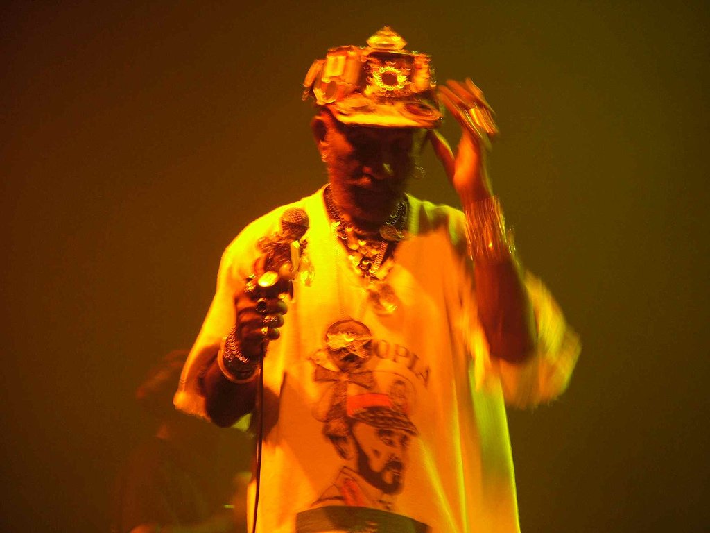 Lee “Scratch” Perry performing in Tel Aviv in 2005.